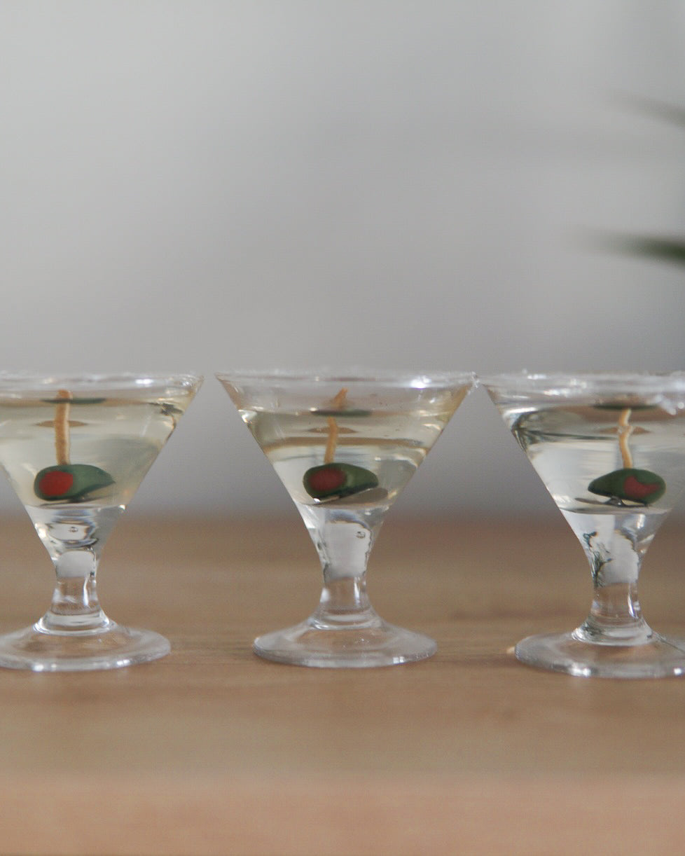 Mini Citronella Martini Candles