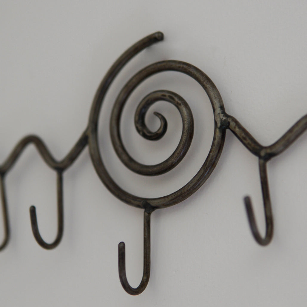 Wrought Iron Squiggle Hooks