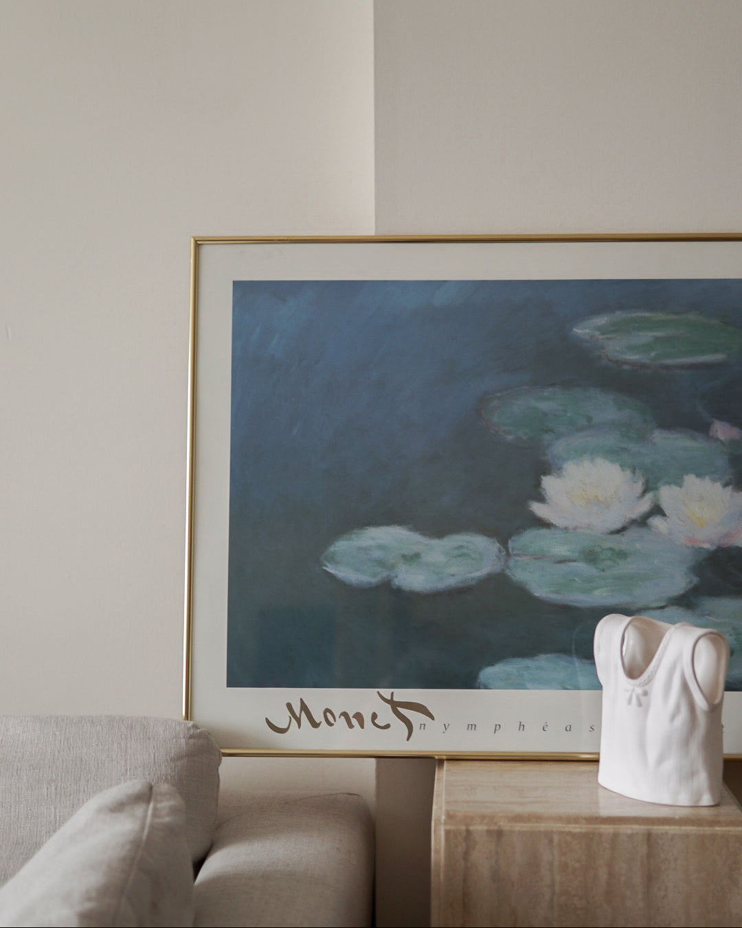Monet 'Nympheas Effet Du Soir' Painting