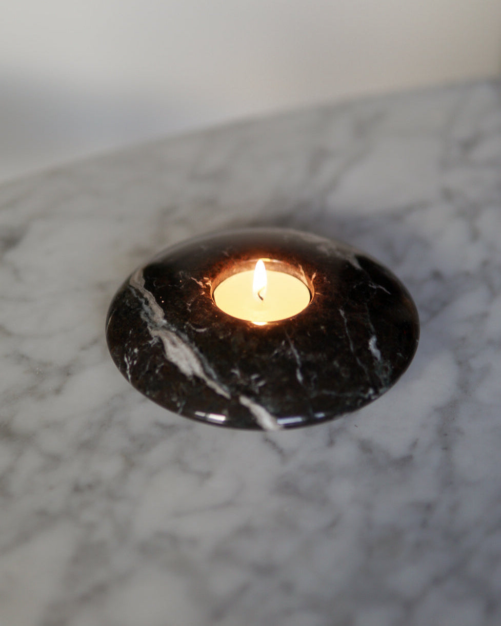 Marble Disc Tea Light Holder