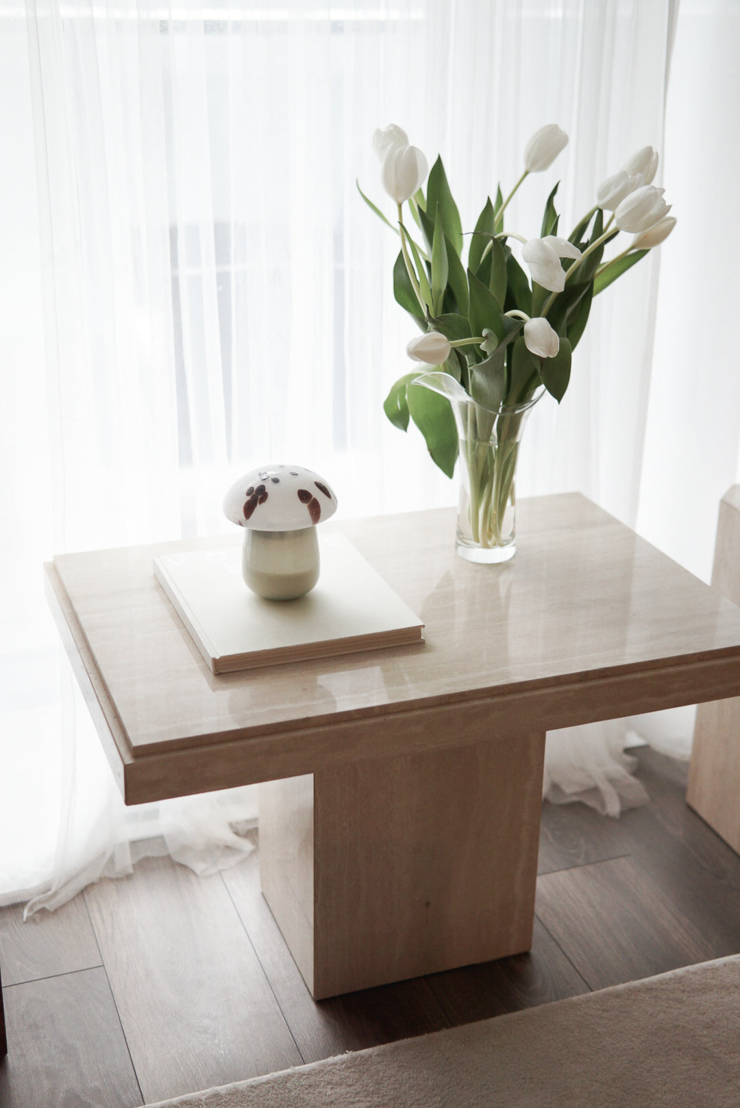 Vintage Travertine Side/Coffee Table