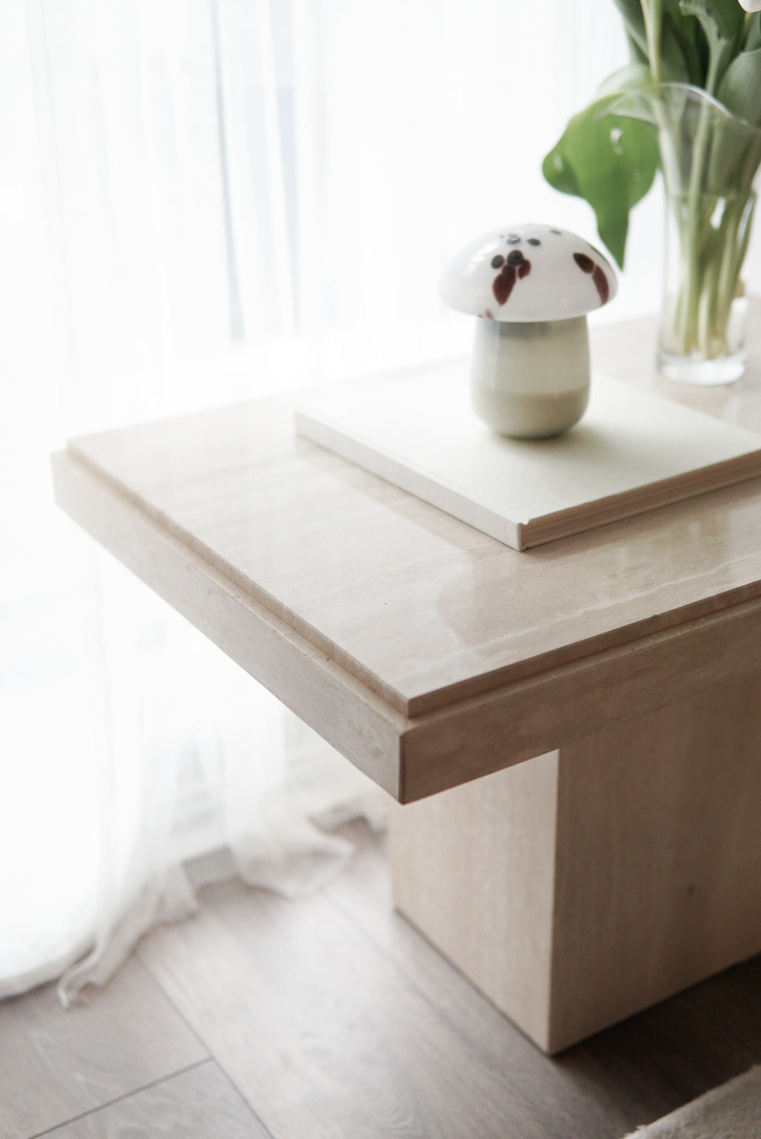 Vintage Travertine Side/Coffee Table