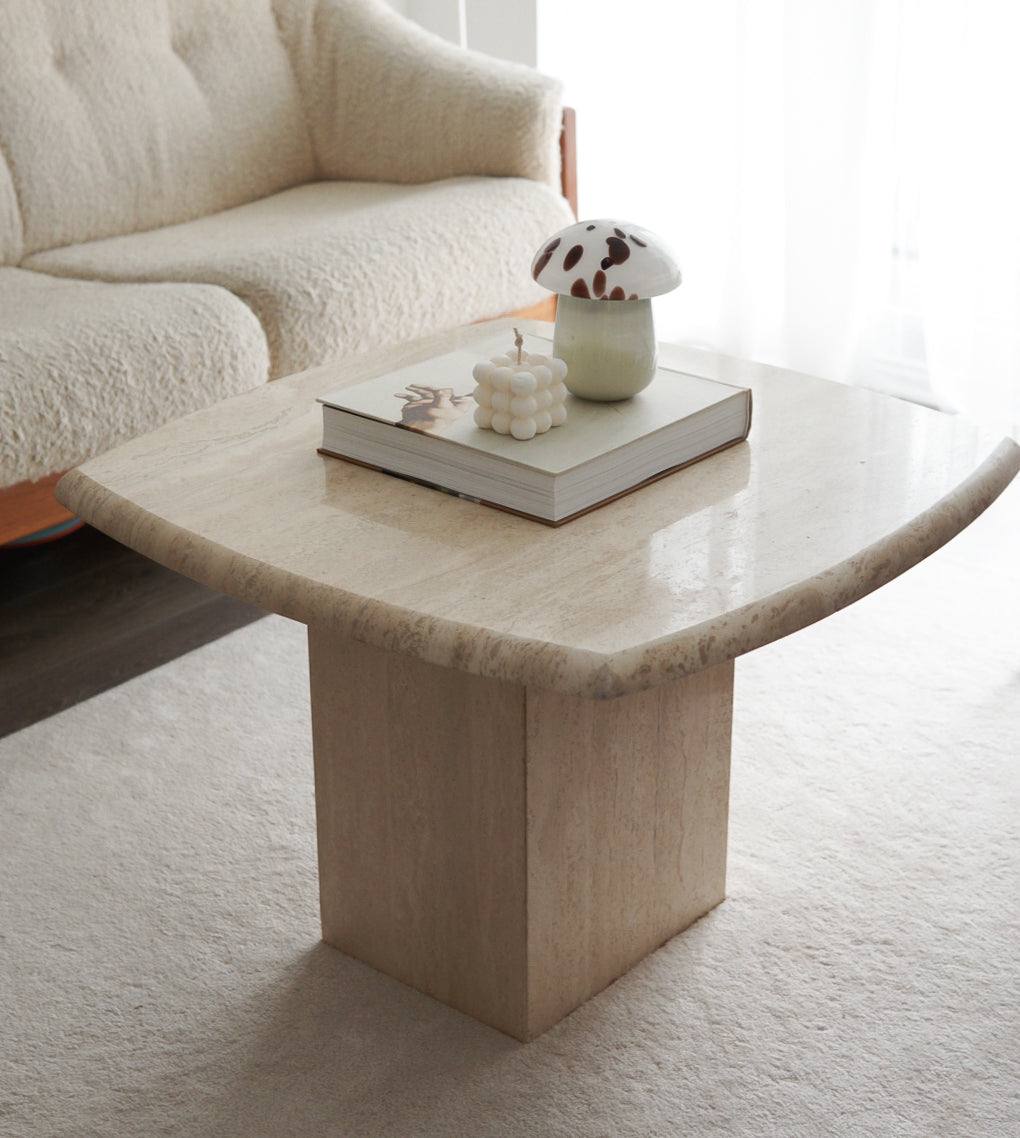 Small Travertine Coffee Table