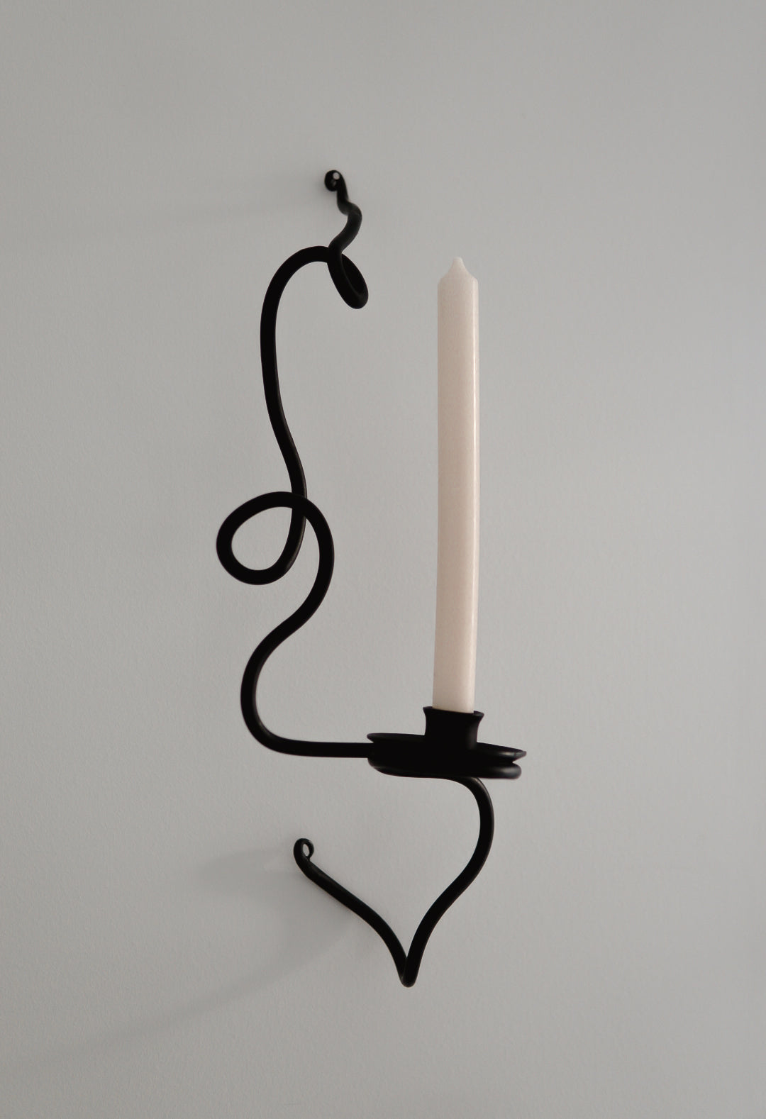 3D Squiggle Candle Wall Sconce