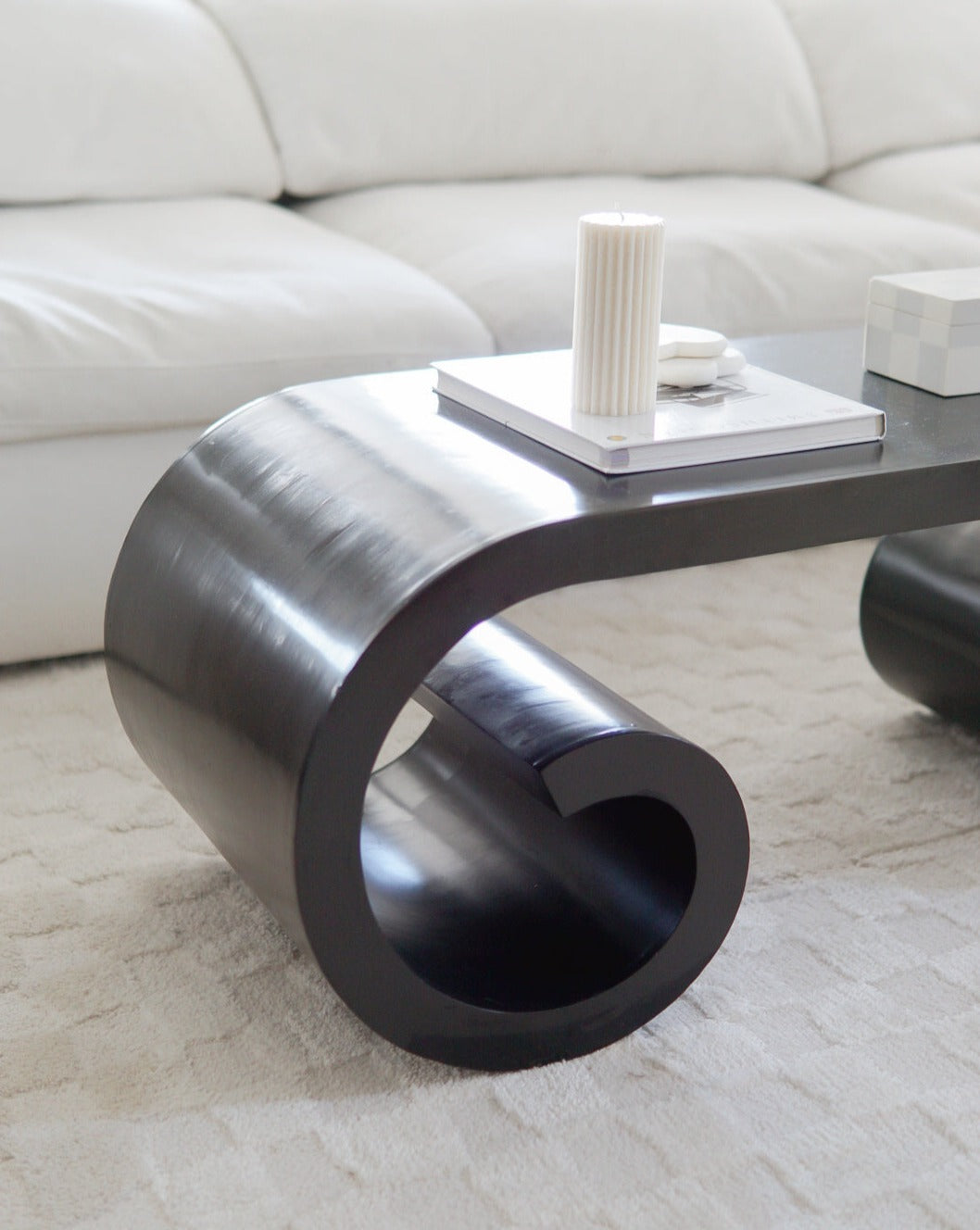Post Modern Scroll Coffee Table/Bench