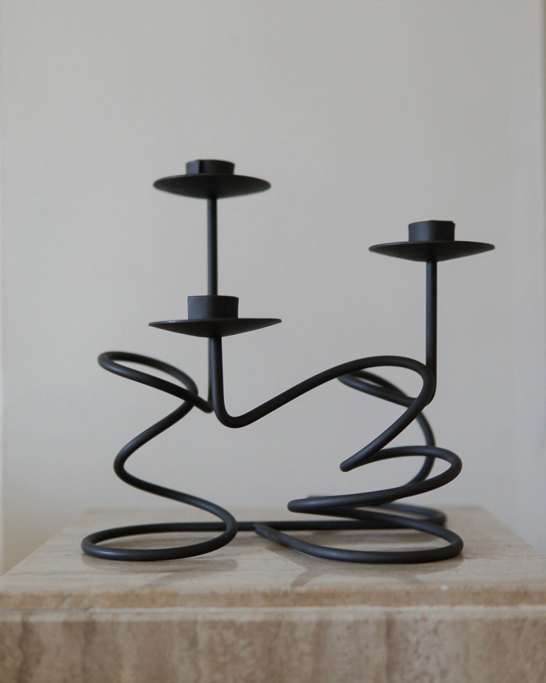 3-Tier Squiggle Candlestick Holder