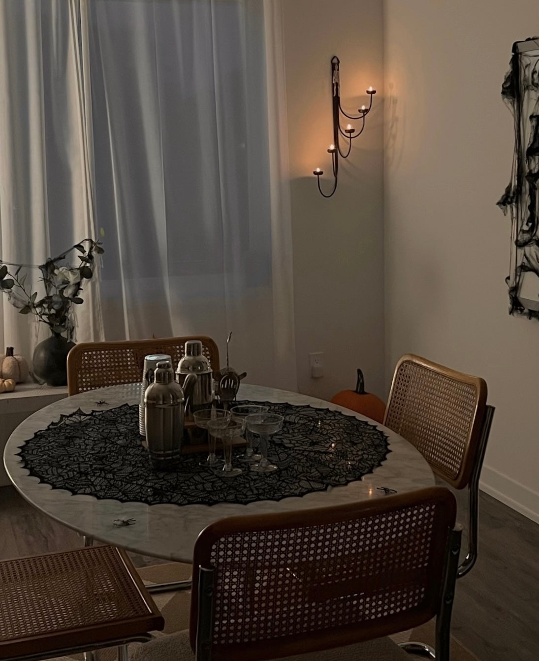 Cascading 5-Tier Tea Light Wall Sconce