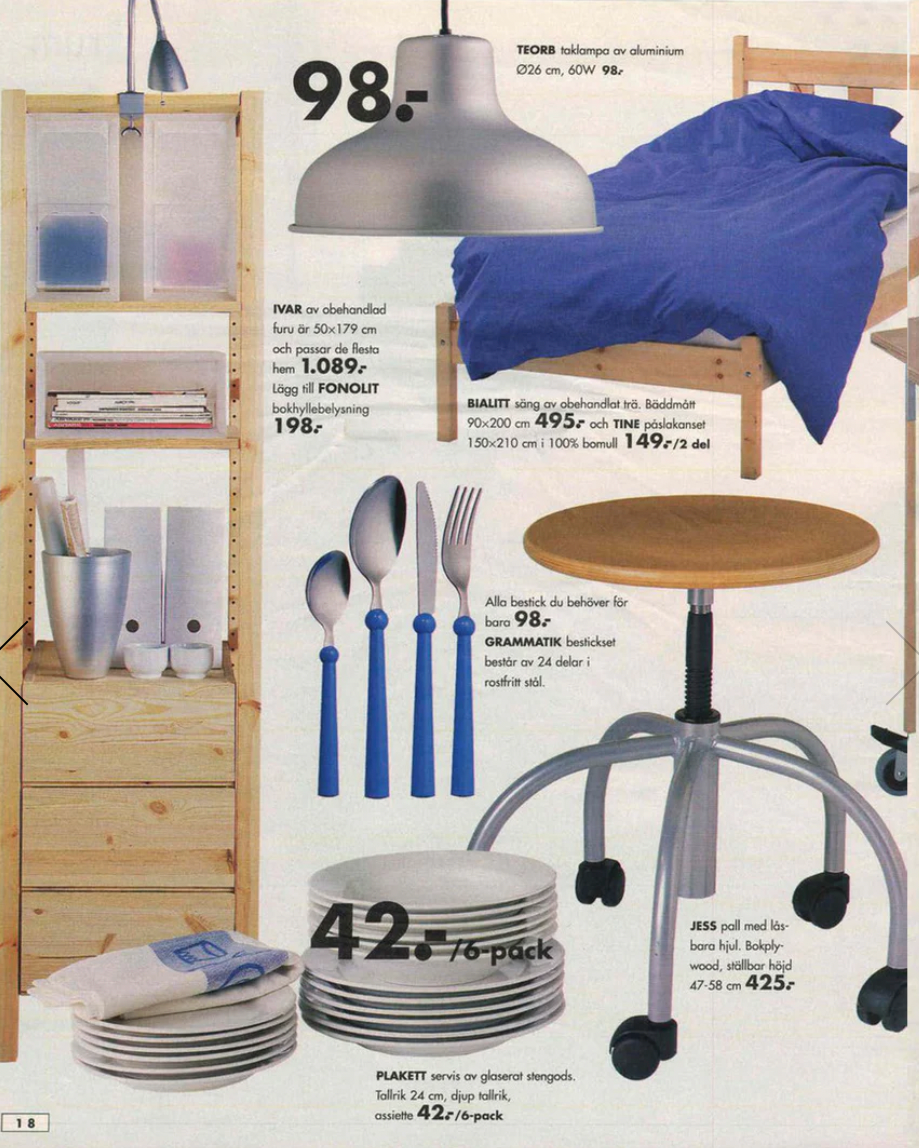 Vintage IKEA 'Grammatik' Cutlery Set
