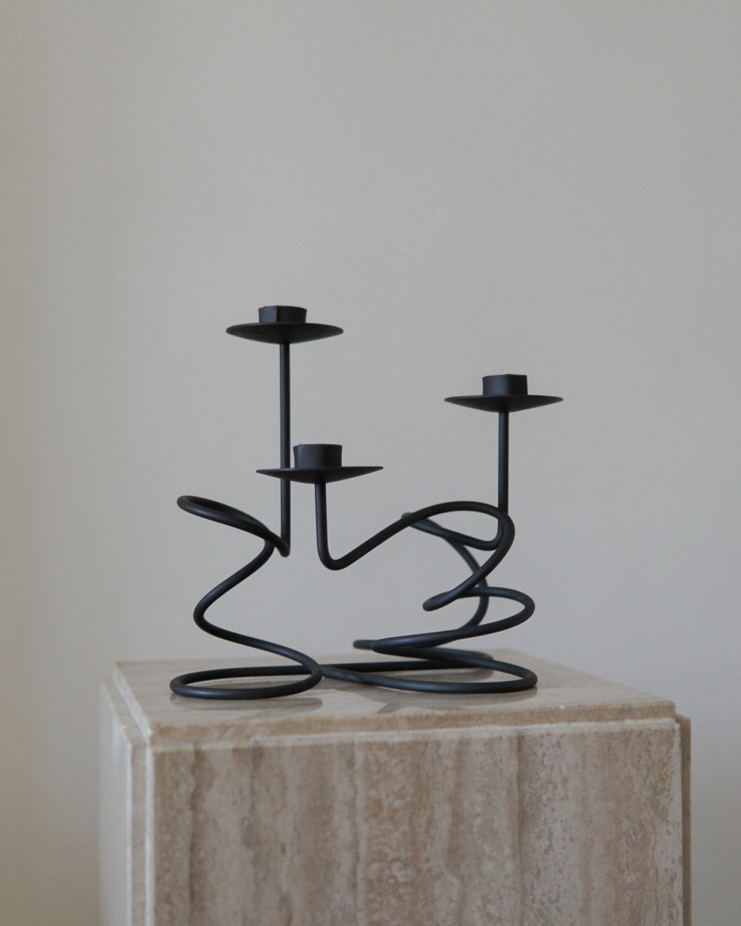 3-Tier Squiggle Candlestick Holder