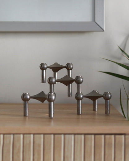 Mid-Century STOFF Nagel Candle Holders