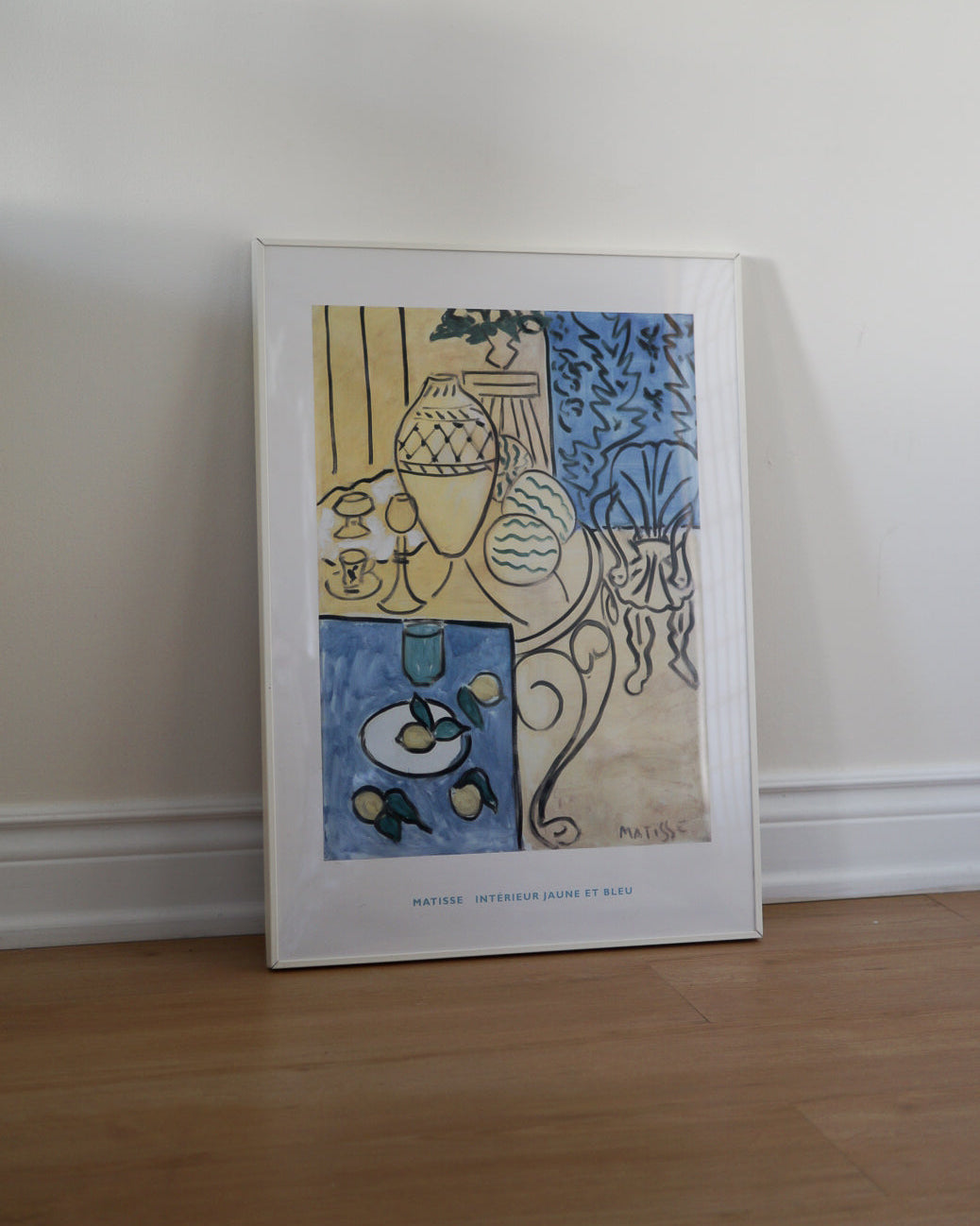 Matisse 'Intérieur Jaune et Bleu' Painting
