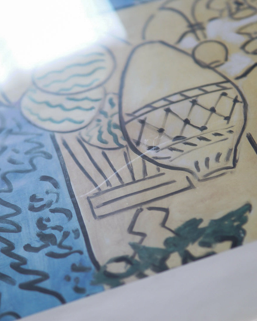 Matisse 'Intérieur Jaune et Bleu' Painting