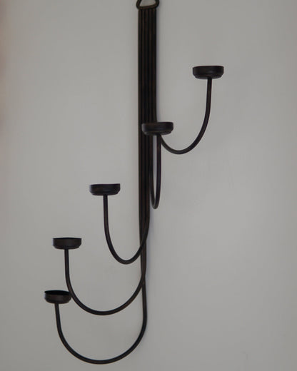 Cascading 5-Tier Tea Light Wall Sconce