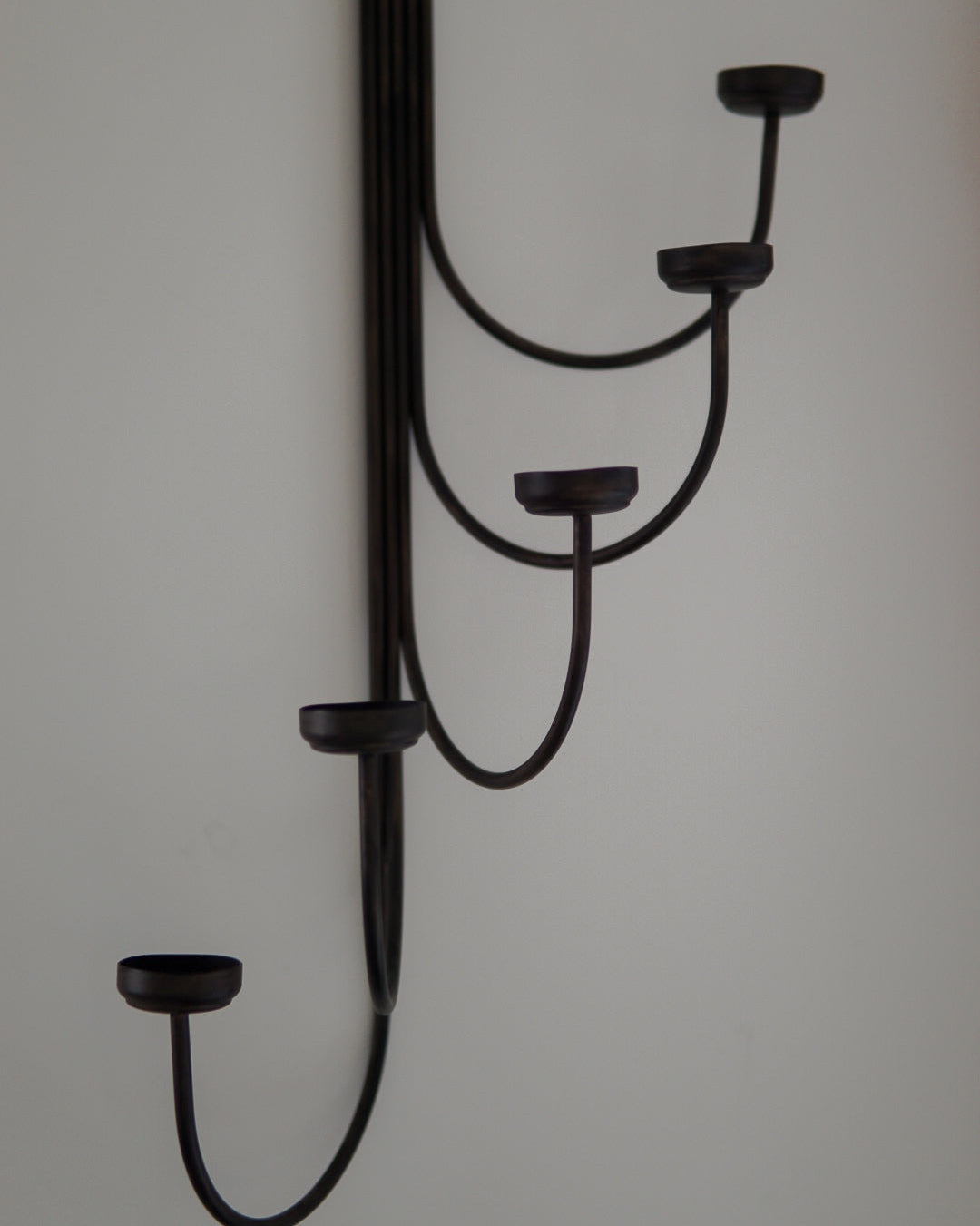 Cascading 5-Tier Tea Light Wall Sconce