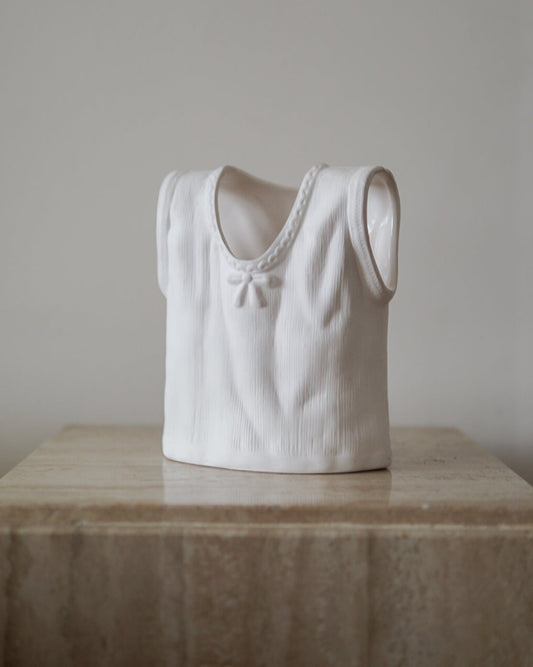 Vintage T-Shirt Ceramic Vase