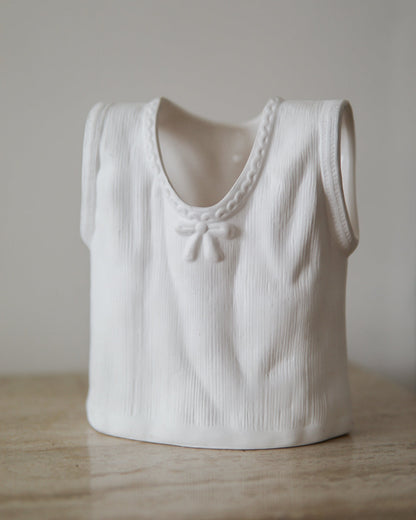 Vintage T-Shirt Ceramic Vase