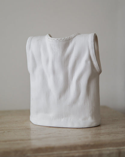 Vintage T-Shirt Ceramic Vase