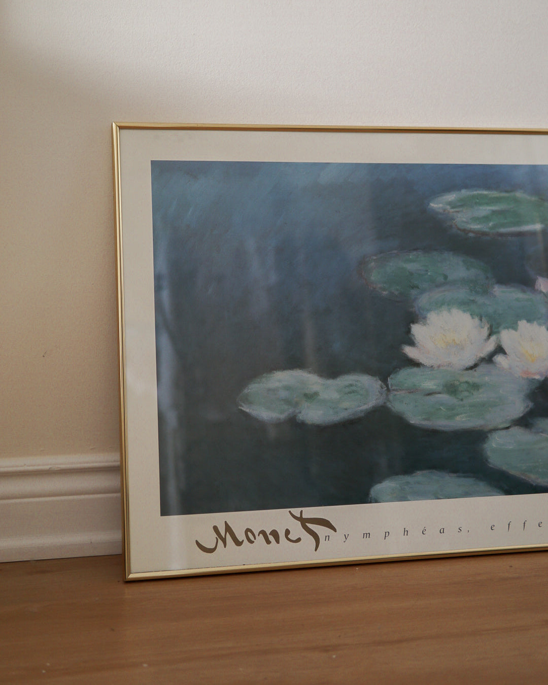 Monet 'Nympheas Effet Du Soir' Painting