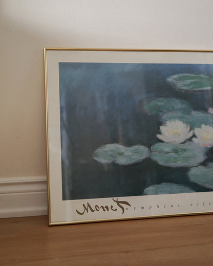 Monet 'Nympheas Effet Du Soir' Painting