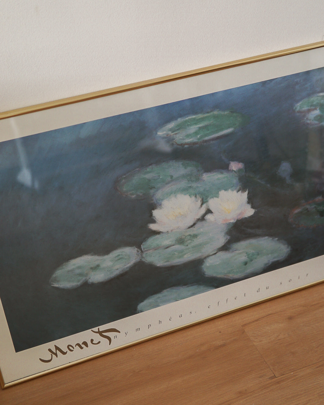 Monet 'Nympheas Effet Du Soir' Painting
