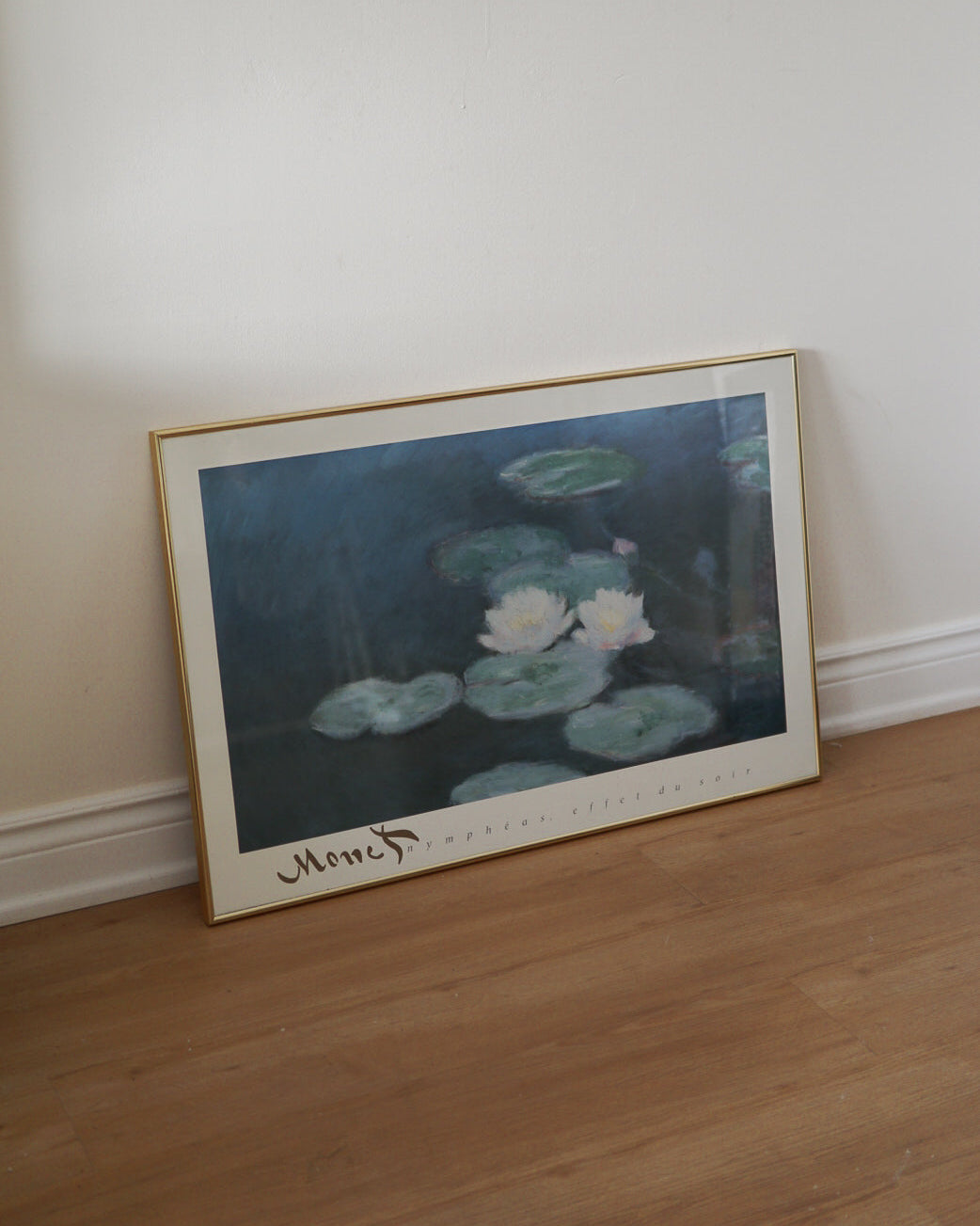 Monet 'Nympheas Effet Du Soir' Painting
