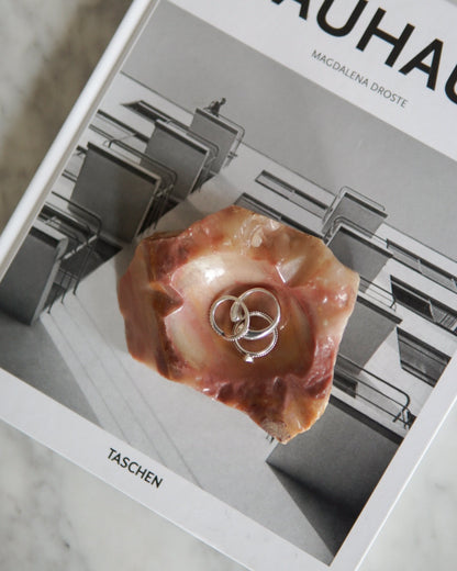 Vintage Hand-Carved Alabaster Ashtray