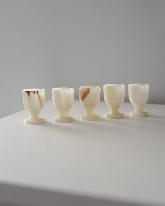 Mini Onyx Goblet Shot Glasses