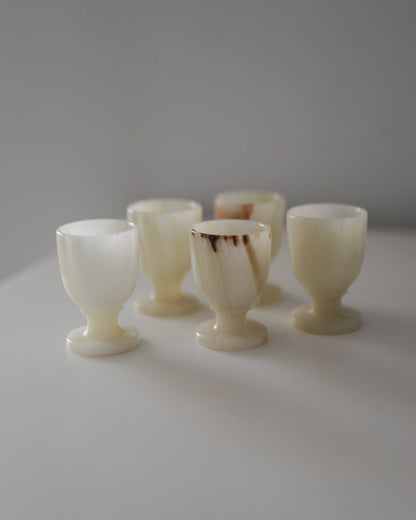 Mini Onyx Goblet Shot Glasses