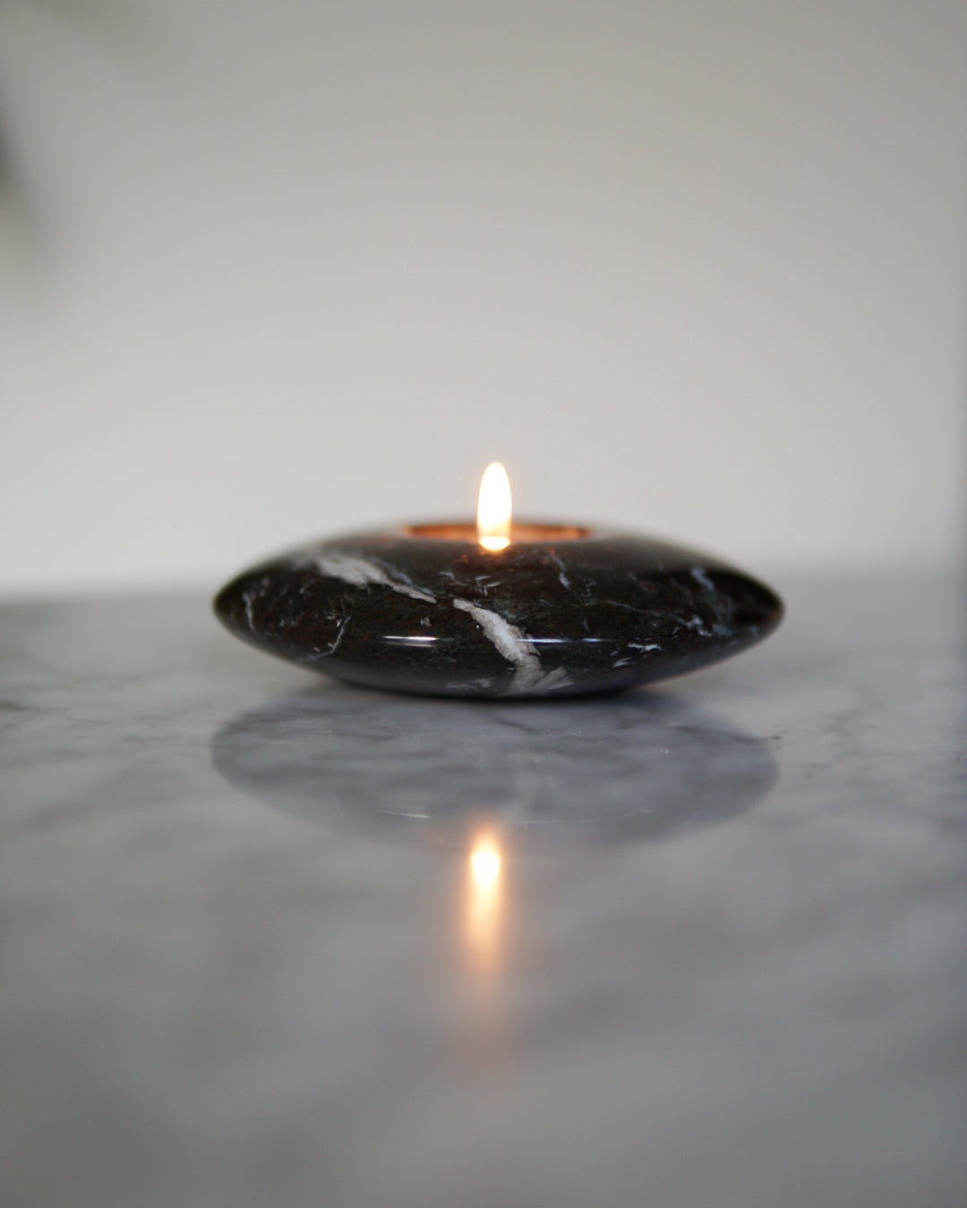 Marble Disc Tea Light Holder