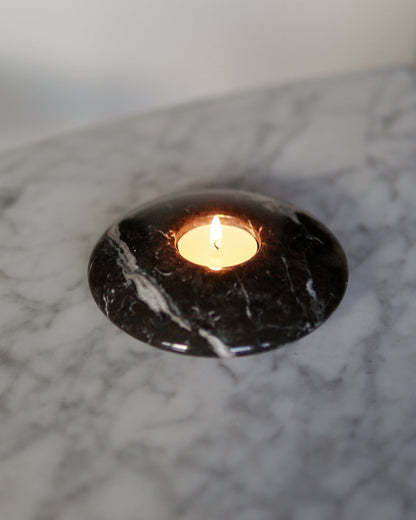 Marble Disc Tea Light Holder