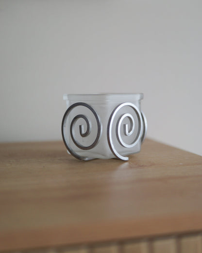 Frosted Swirly Tealight Holder