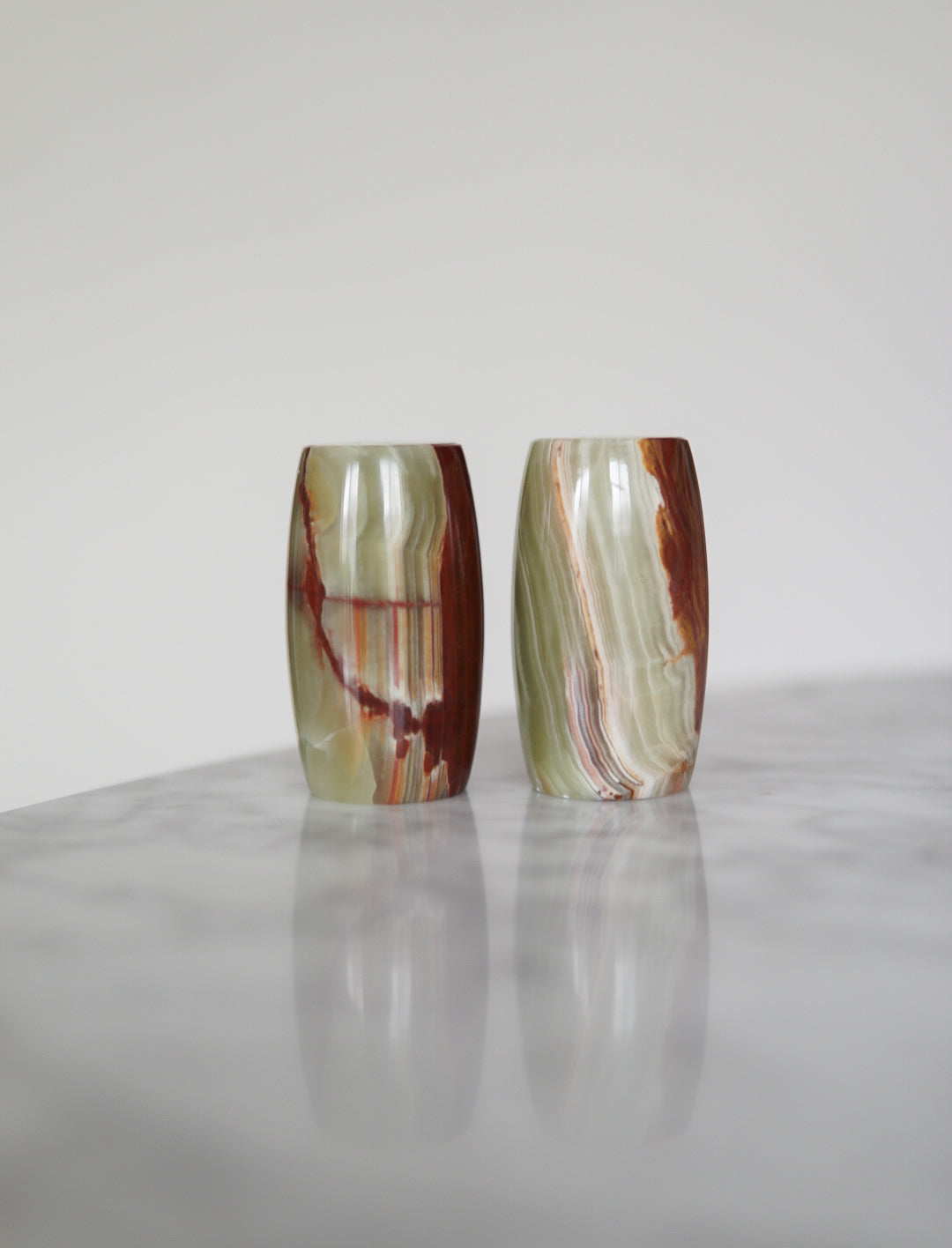 Onyx Salt and Pepper Shakers