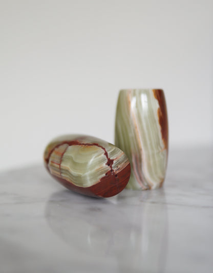 Onyx Salt and Pepper Shakers