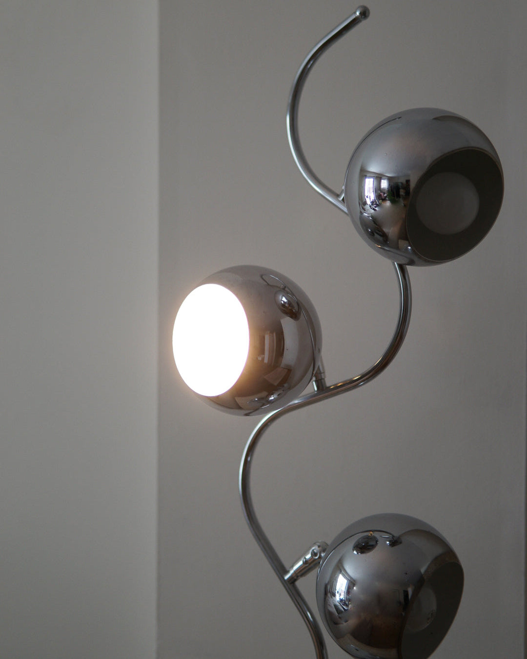 Space Age Chrome "Eyeball" Lamp