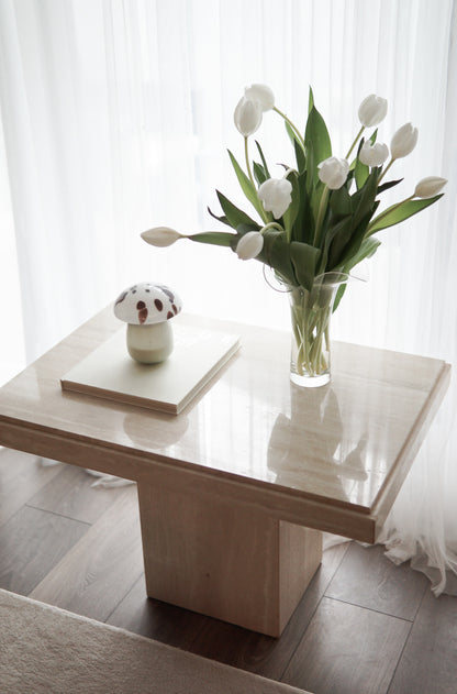 Vintage Travertine Side/Coffee Table