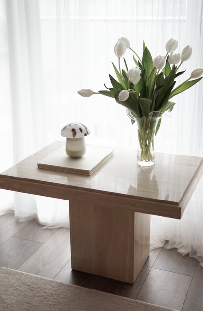 Vintage Travertine Side/Coffee Table