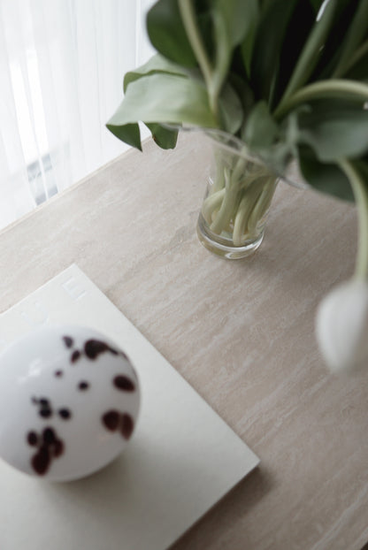 Vintage Travertine Side/Coffee Table