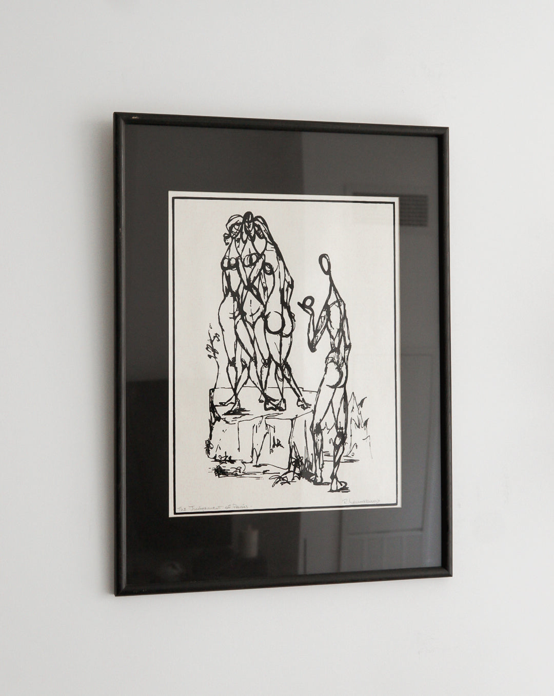 "The Judgement Of Paris" Framed Sketch by Richard Lounsbury