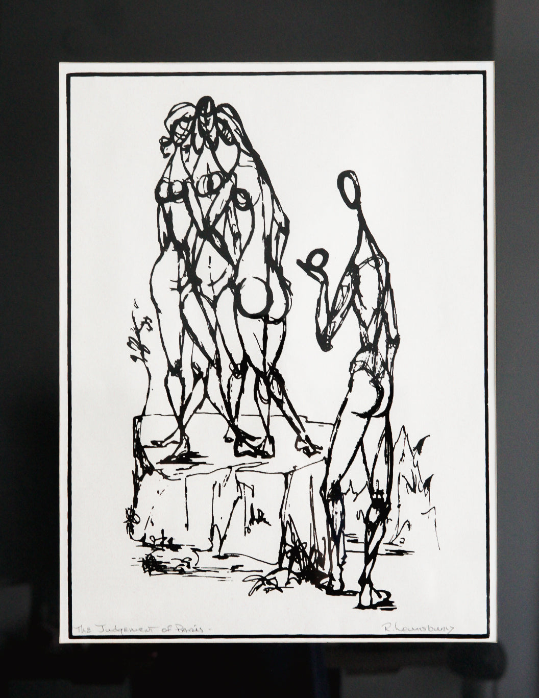 "The Judgement Of Paris" Framed Sketch by Richard Lounsbury