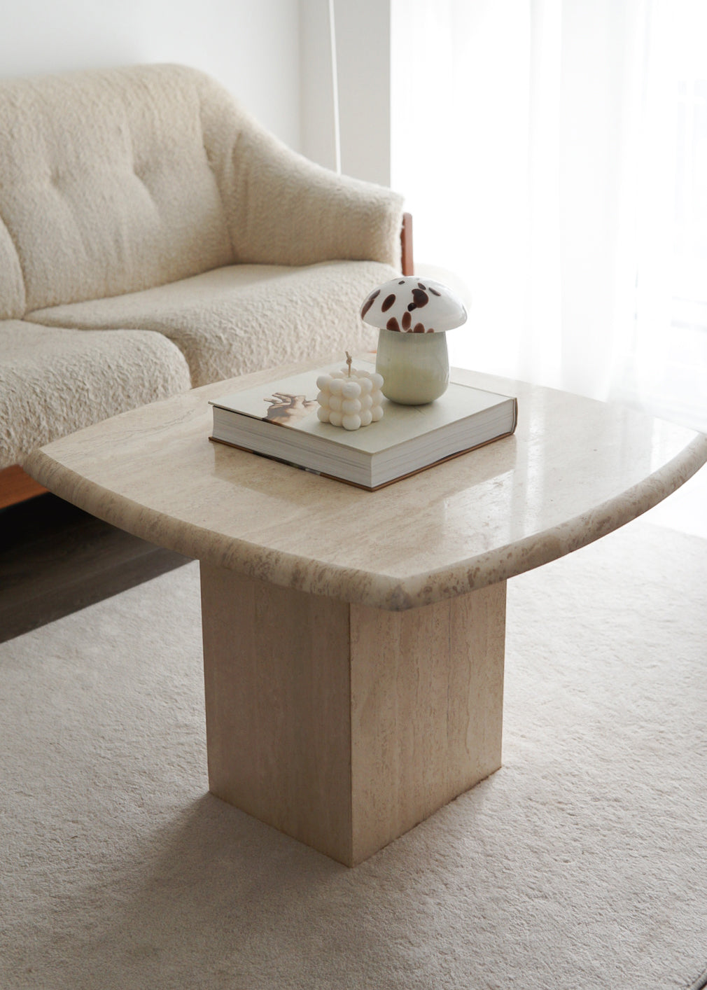 Small Travertine Coffee Table
