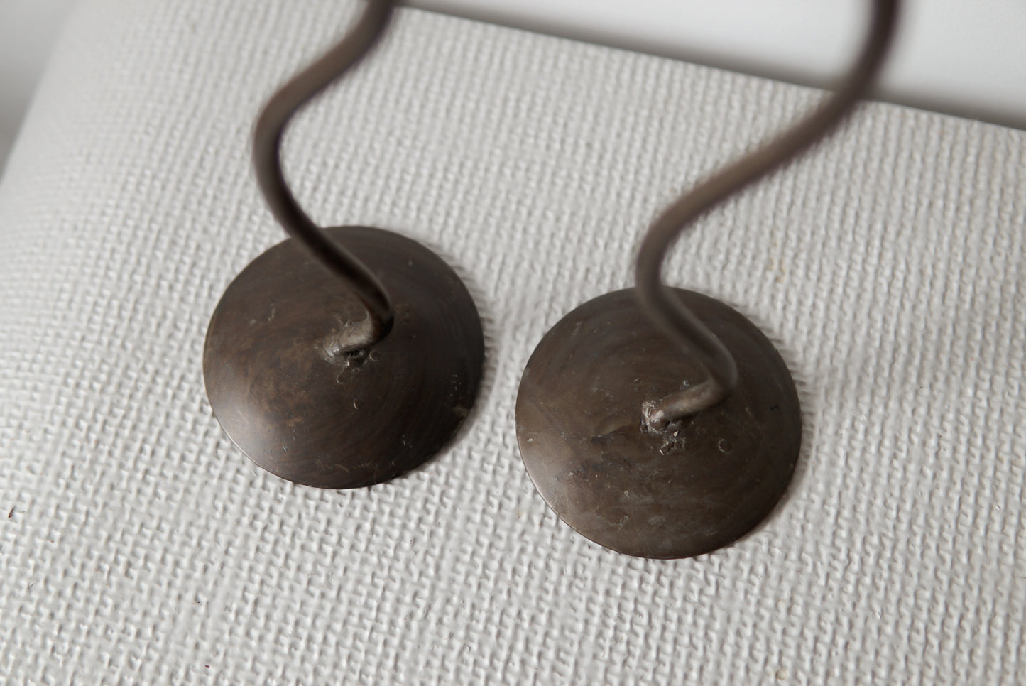 Pair of Vintage Wavy Candleholders