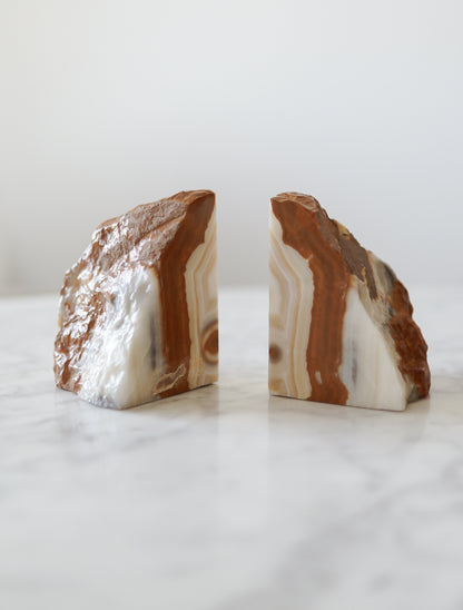Pair of Vintage Onyx Bookends