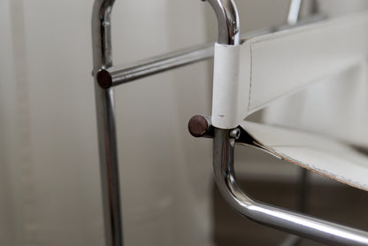 Vintage Wassily Replica in White and Chrome