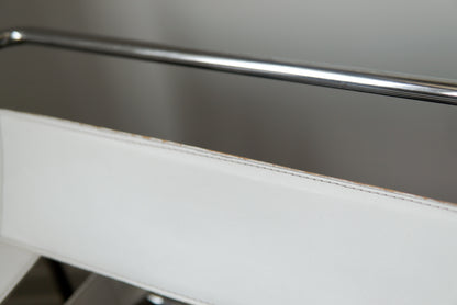 Vintage Wassily Replica in White and Chrome