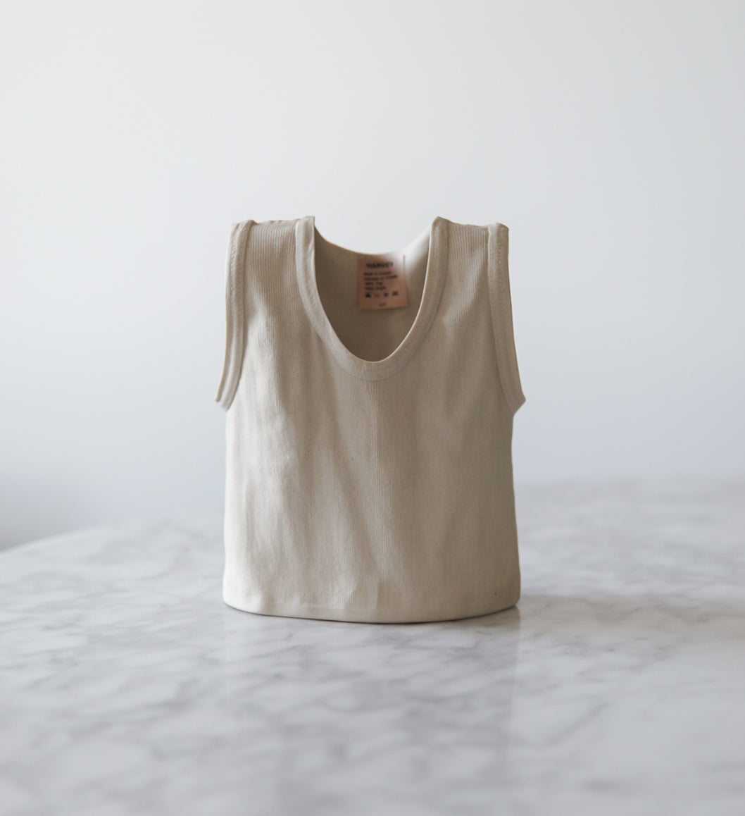Rare 1980’s Michel Harvey Ceramic Tank Top Vase