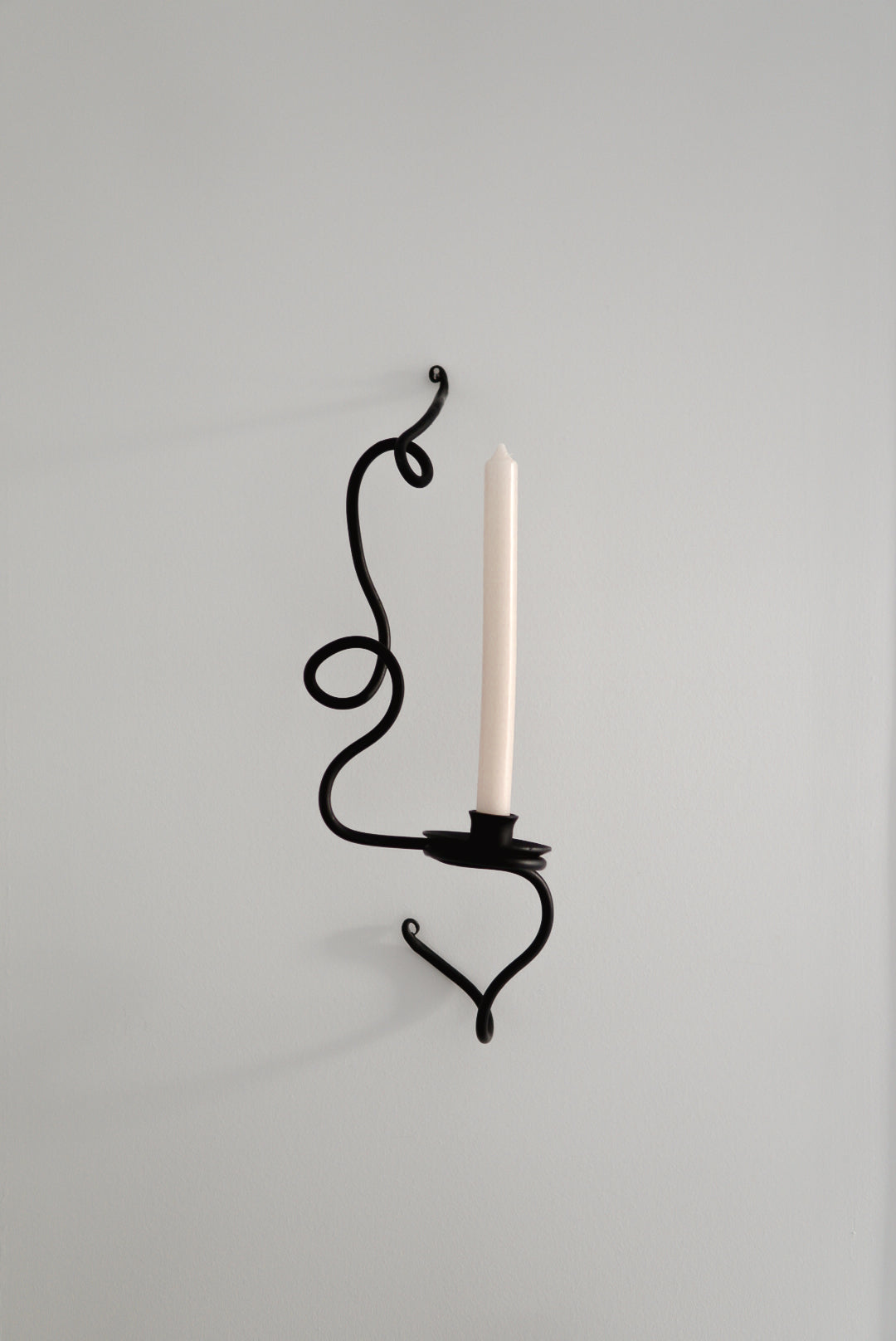 3D Squiggle Candle Wall Sconce