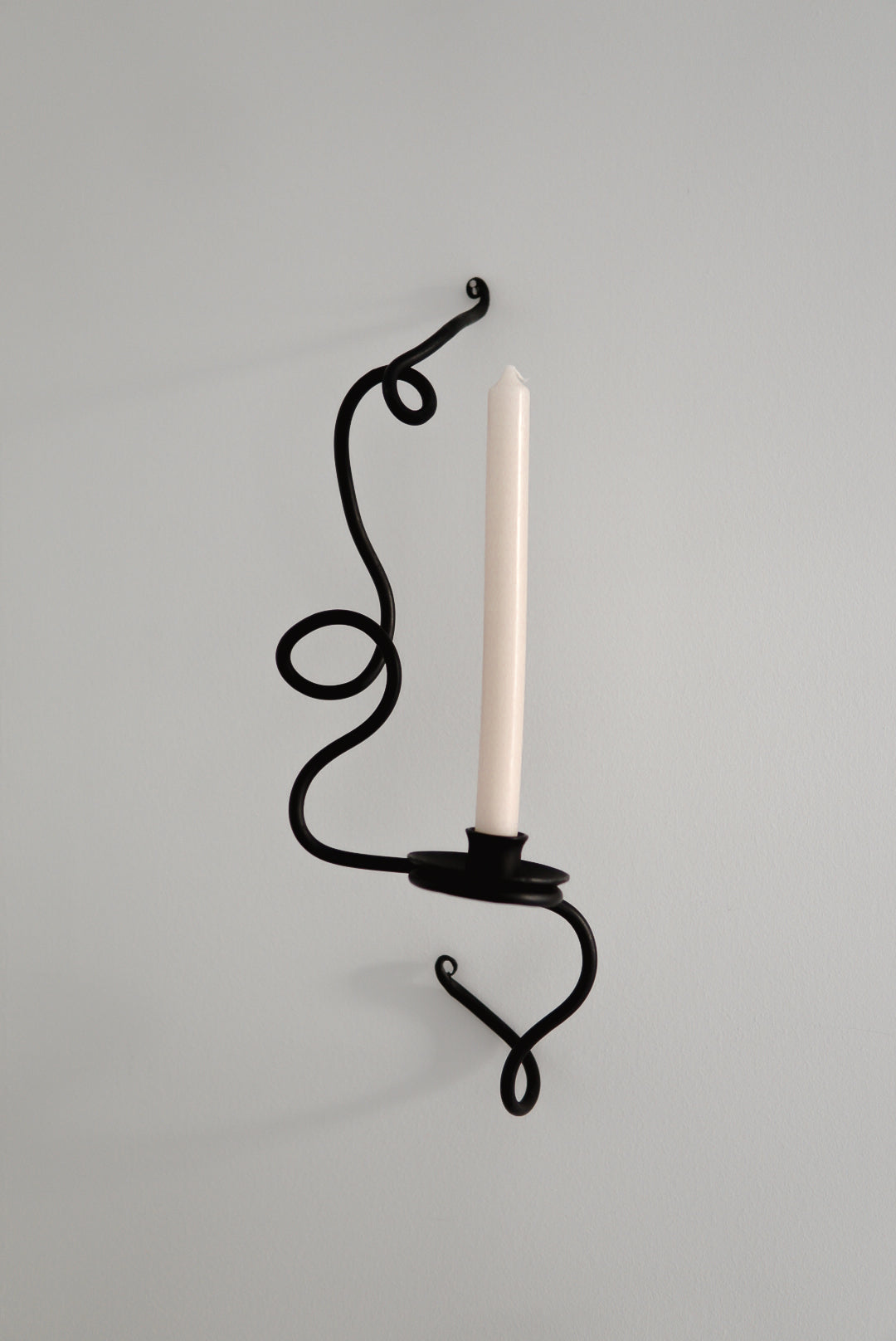 3D Squiggle Candle Wall Sconce