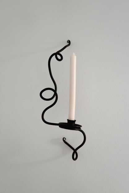3D Squiggle Candle Wall Sconce