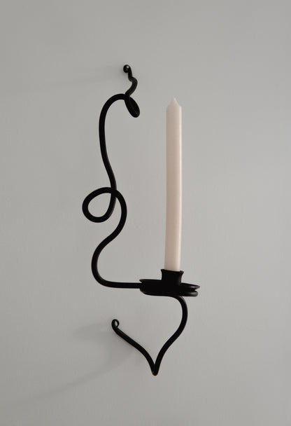 3D Squiggle Candle Wall Sconce