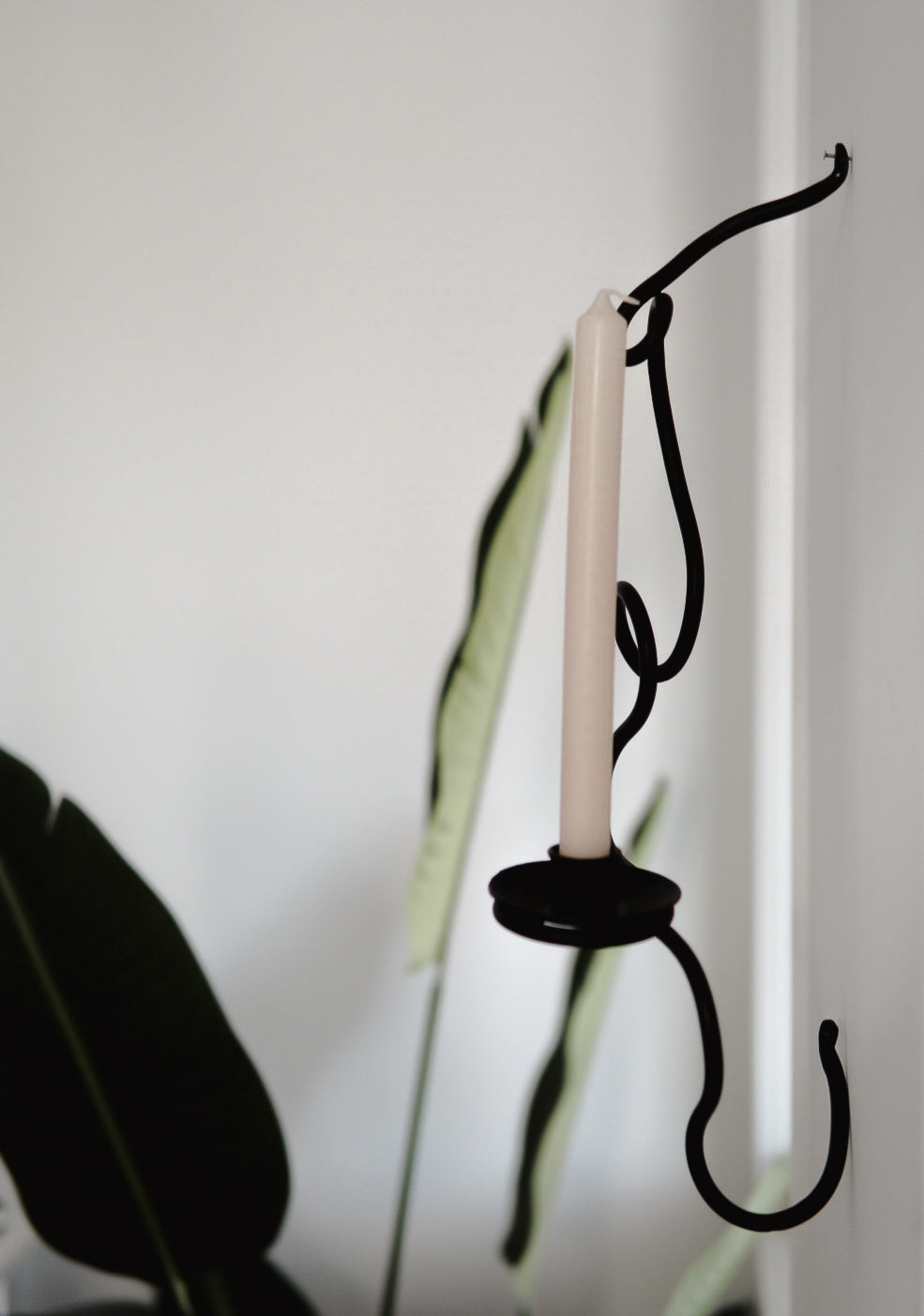 3D Squiggle Candle Wall Sconce